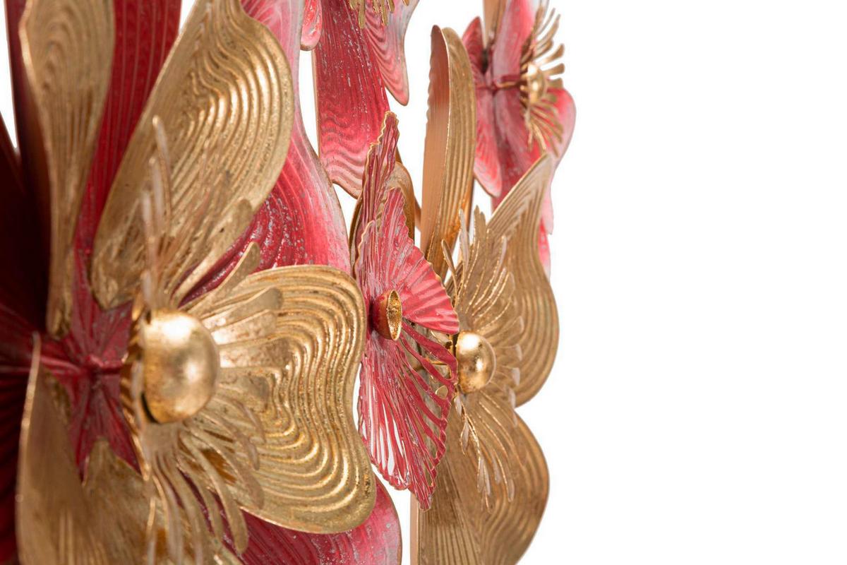 Wanddeko Lobi Goldfarben, Rosa B:91,4cm - Basics, Metall (91.4/50.8/6.4cm)