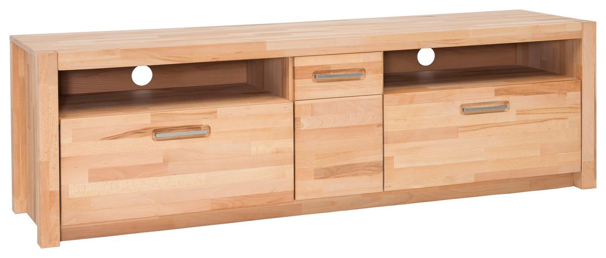 TV-Element Buchefarben, B: 185 cm - Buchefarben, Design, Holz (185/58/50cm) - MID.YOU