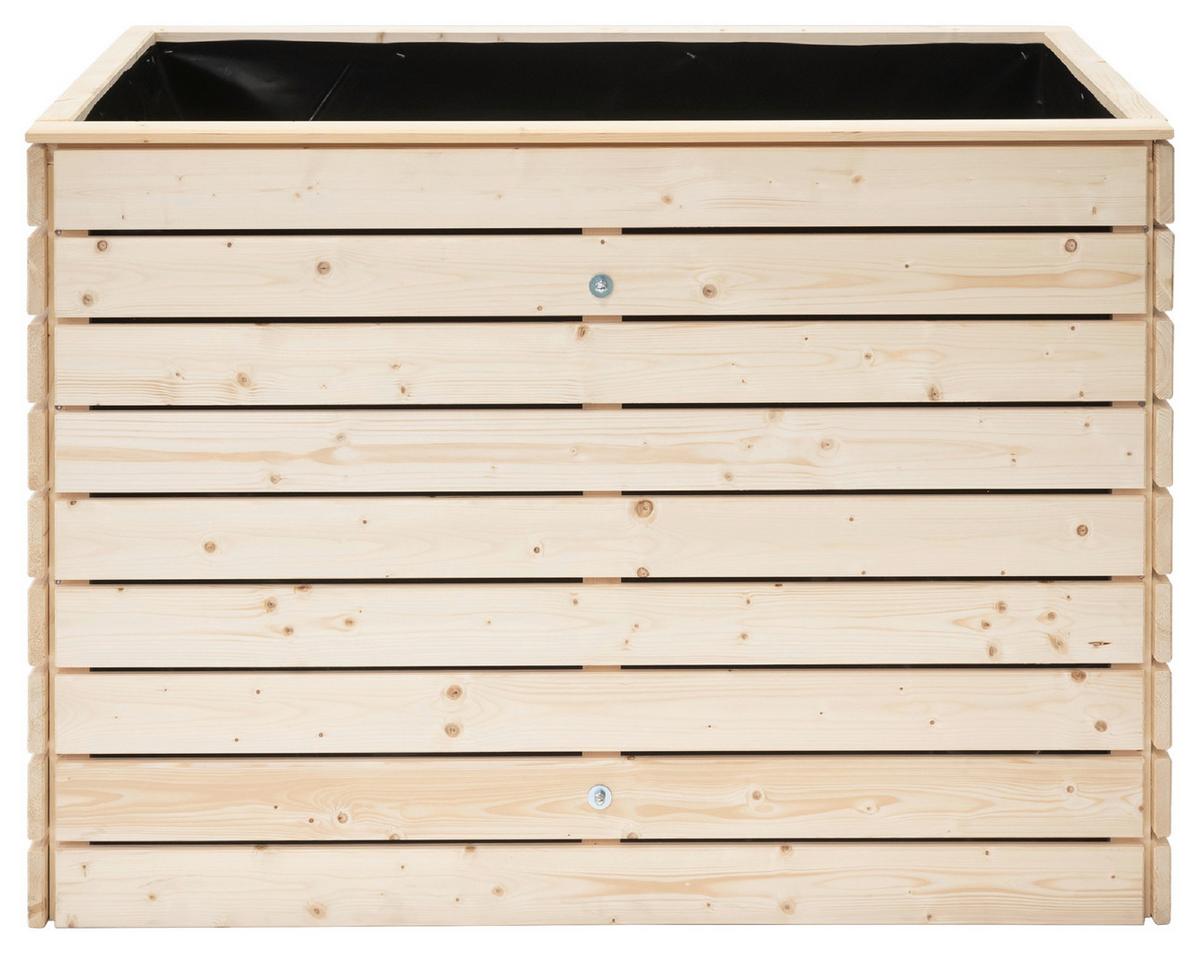 Hochbeet Echtholz Fichte 70x90x130 Cm  Fichtefarben - Fichtefarben, Basics, Holz (70/90/130cm)