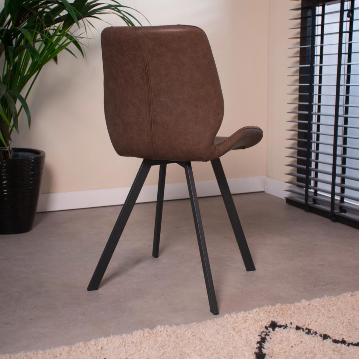 Stuhl-set Barona Taupe B: 44 Cm - Taupe/Schwarz, MODERN, Textil/Metall (44/80/55cm) - MID.YOU