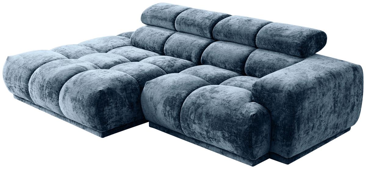 Ecksofa Chani Blau, Schenkel: 150x239 cm - Blau, MODERN, Textil (150/239cm) - MID.YOU