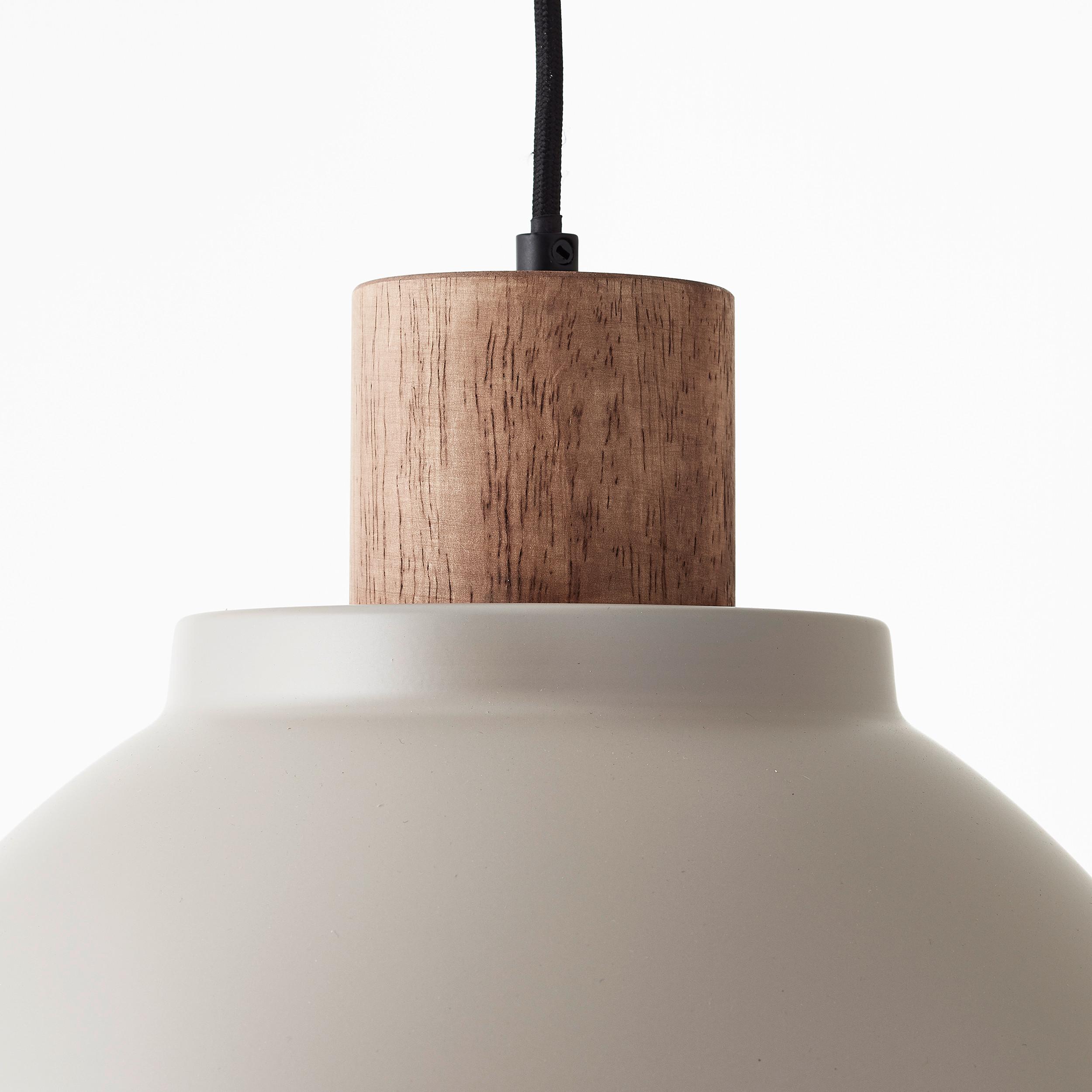 Hängeleuchte 99836/20 Erena - Taupe, Basics, Holz/Metall (38/120cm) - Brilliant