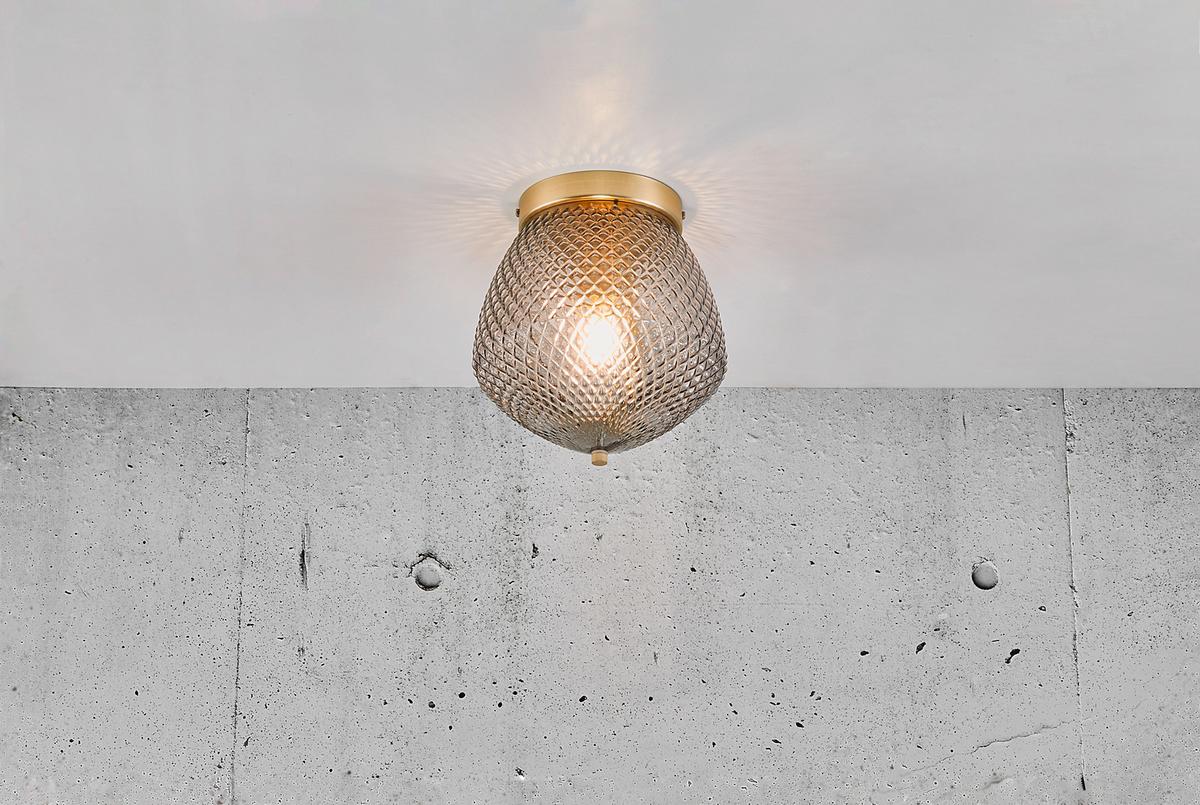Deckenleuchte Orbiform Messingfarben D: 23cm - Messingfarben, KONVENTIONELL, Glas/Metall (23/25cm) - Nordlux