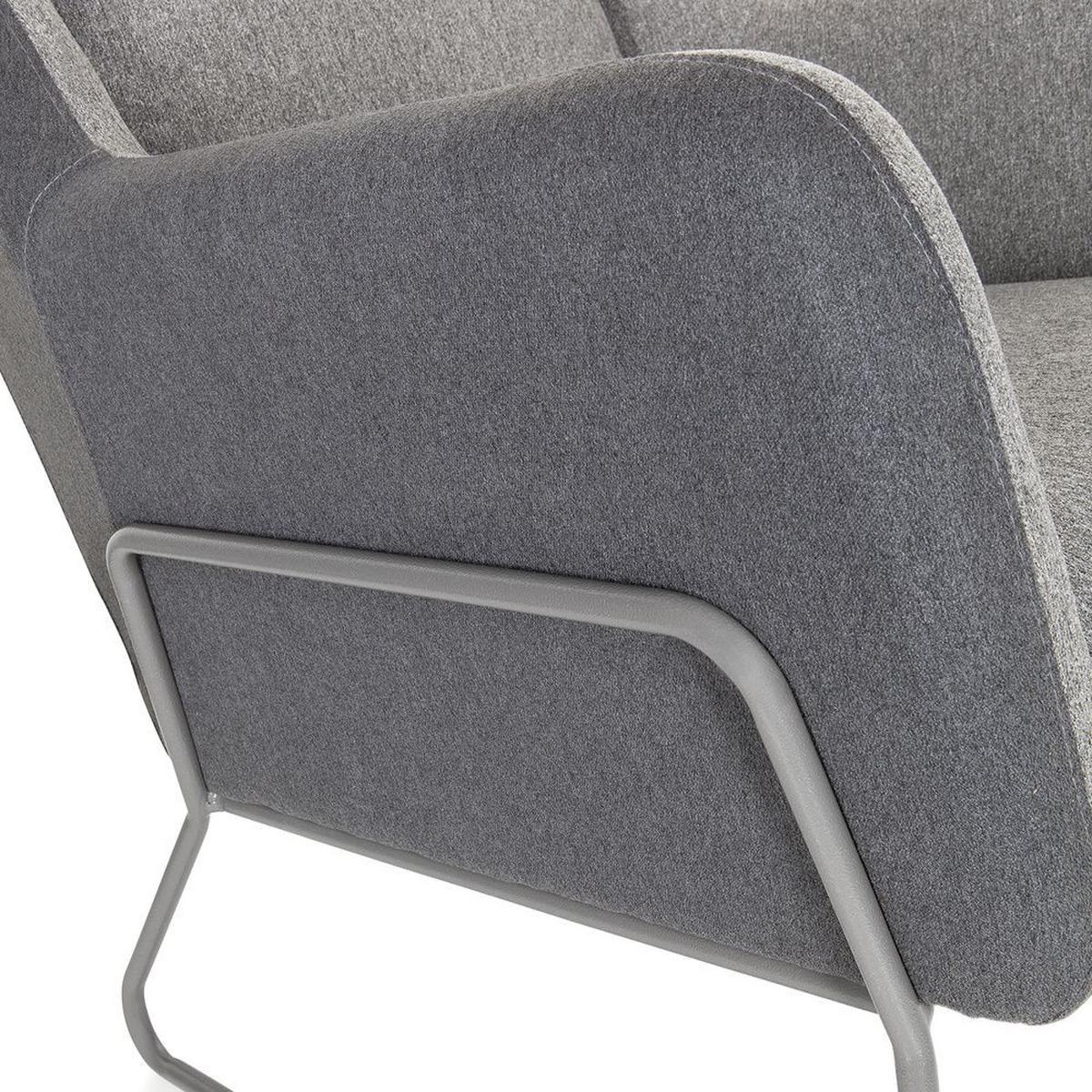 Polstersessel Lagun Hellgrau/dunkelgrau - Dunkelgrau/Hellgrau, MODERN, Textil (74/97/84cm) - MID.YOU
