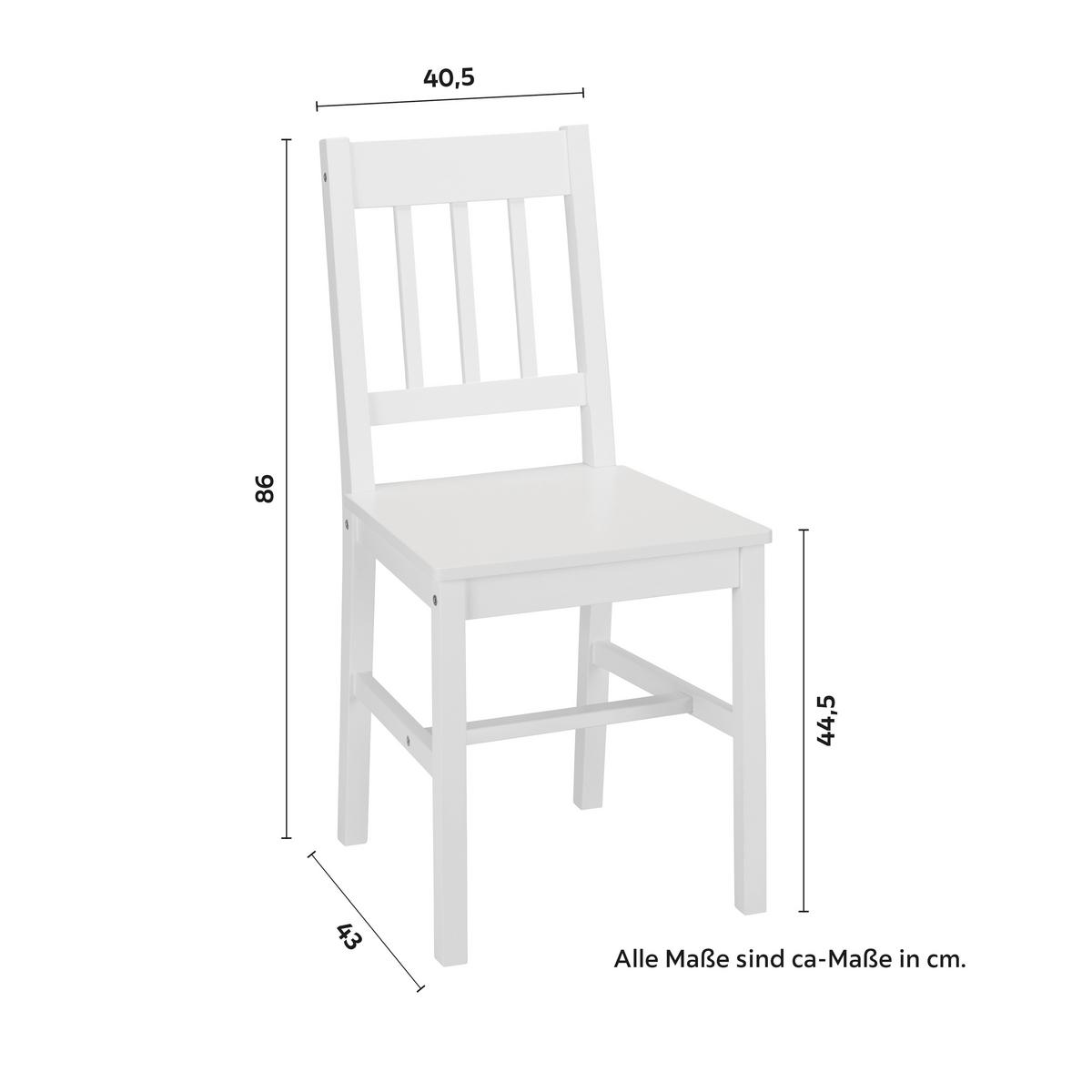 Stolová súprava AMIRA biela - biela, Modern, drevo (118/43/75/40.5/73/86cm) - Bessagi Home