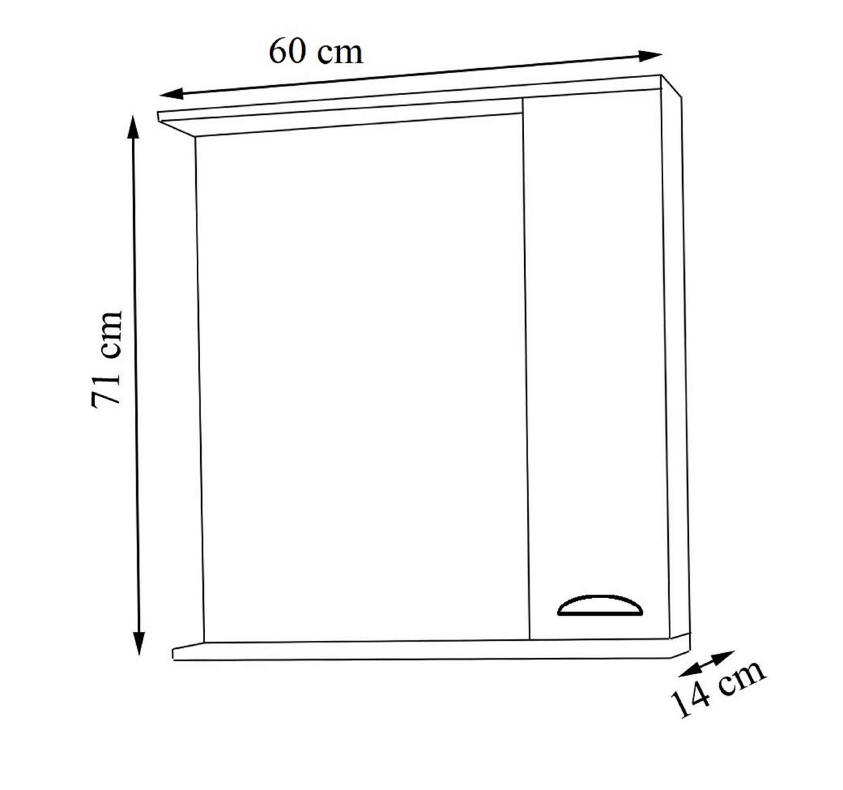 Badezimmer Casalo L - Weiß, MODERN, Glas/Keramik (96cm) - MID.YOU