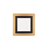 Led-deckenleuchte 641510280 Morgan - Goldfarben/Schwarz, Design, Metall (45/45/4,2cm) - Trio Leuchten