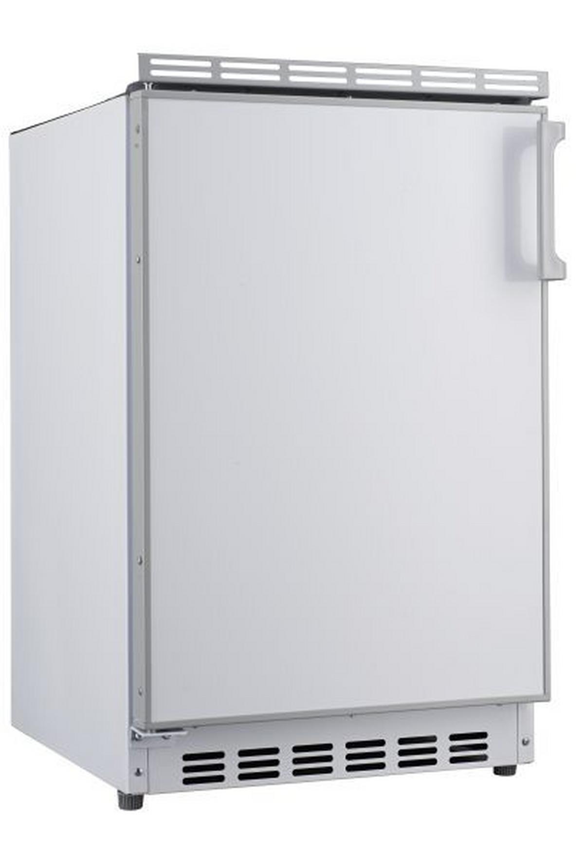 Miniküche mit Kühlschrank + Kochfeld 150 cm Creme/Buche - Beige/Buchefarben, MODERN, Holzwerkstoff (150cm) - FlexWell