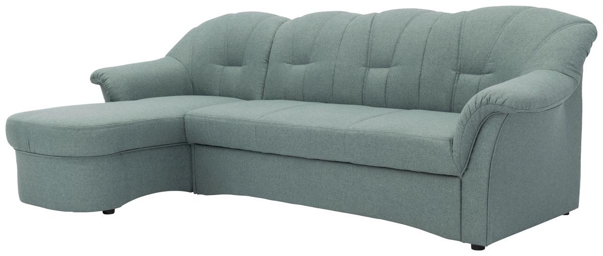 Ecksofa Mit Schlaffunktion Papenburg Hellblau - Schwarz/Hellblau, KONVENTIONELL, Textil (142/233cm) - MID.YOU