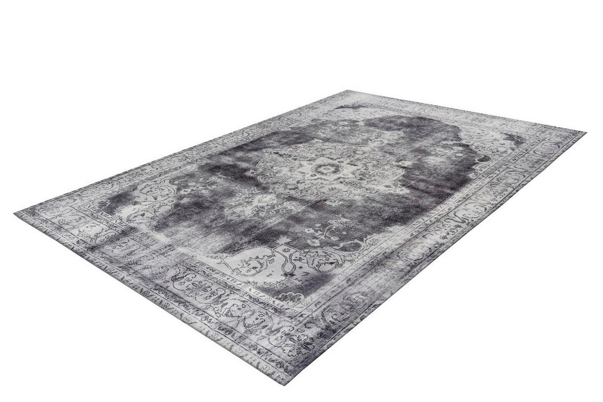 Flachwebteppich Vintage 8400 Hellgrau, 200x290 cm - Hellgrau, KONVENTIONELL, Textil (200/290cm)