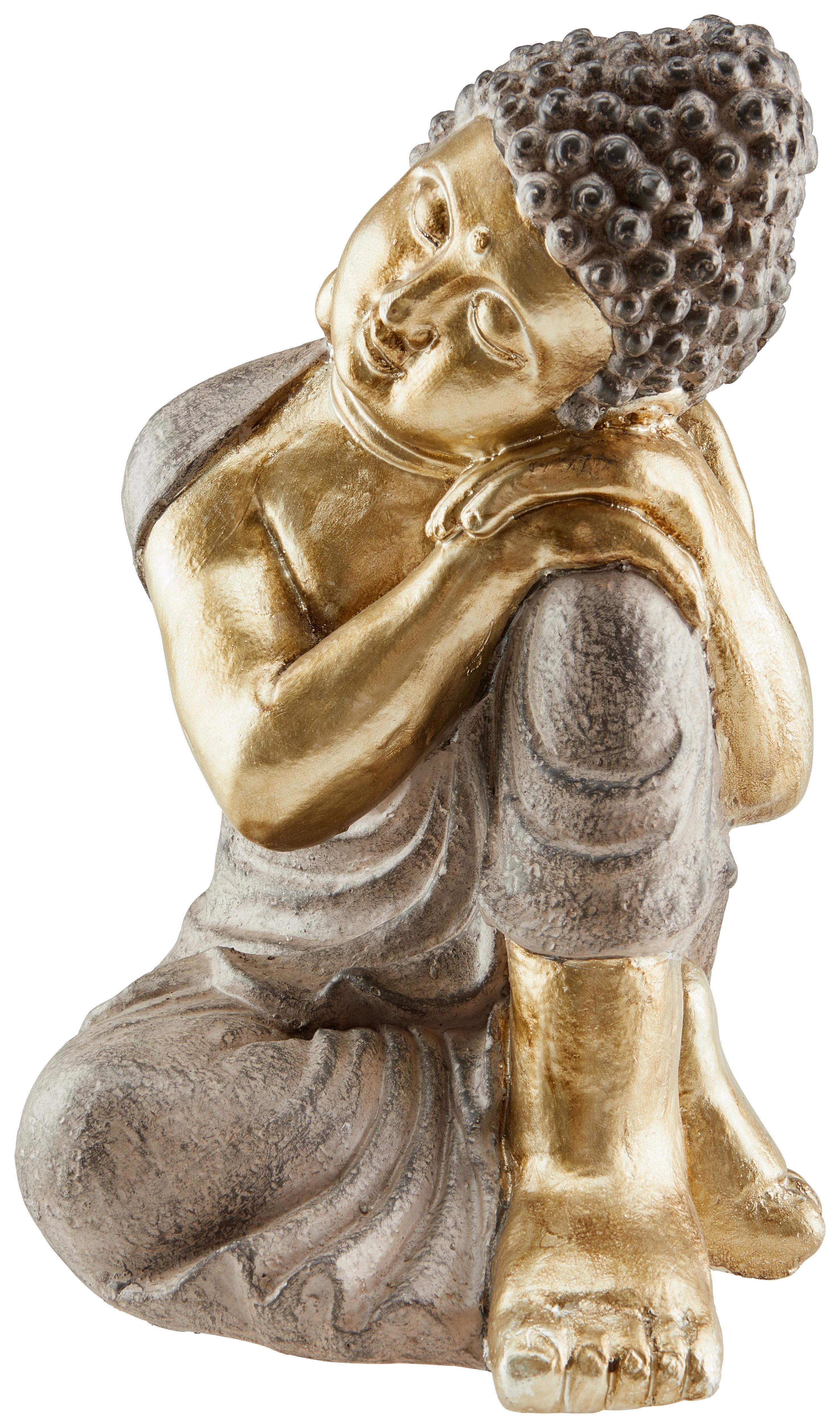 Dekofigur Buddah H: 35 cm Magnesia für In- und Outdoor