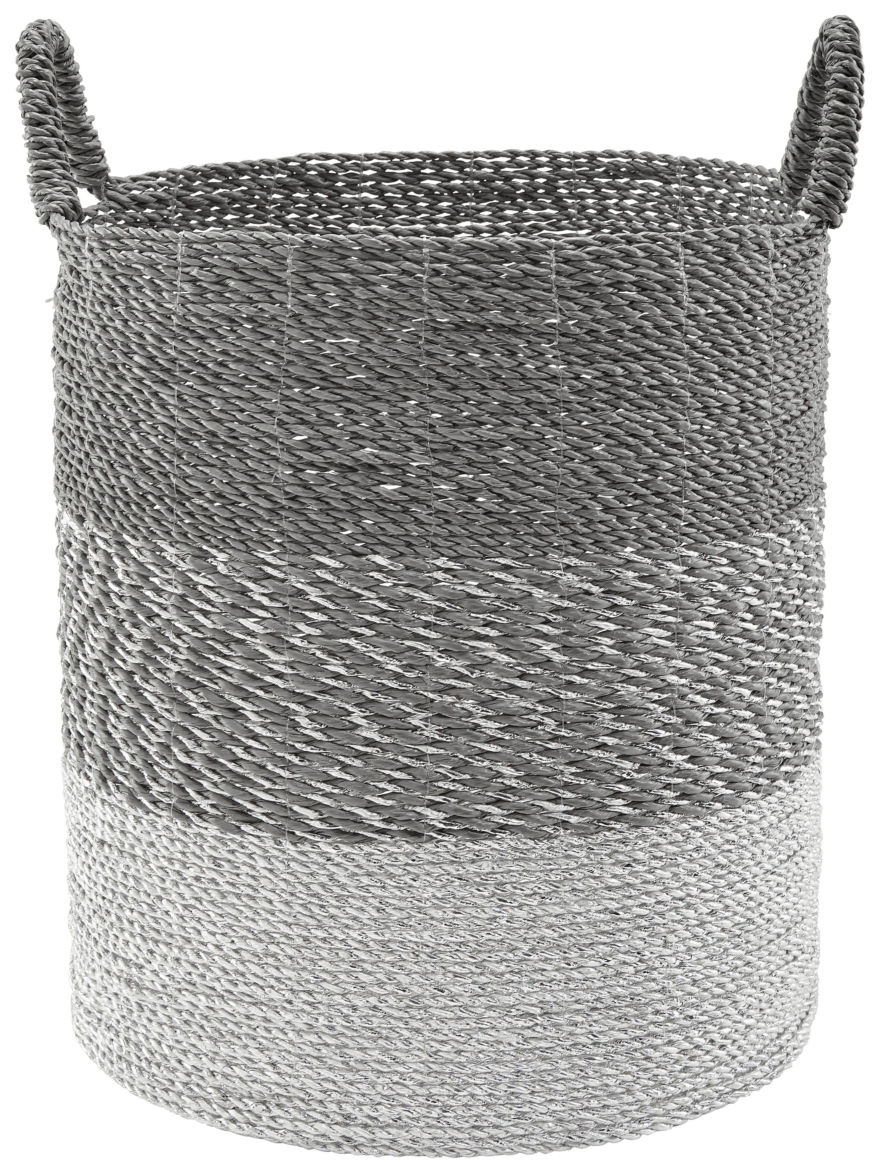 Koš Shannon Výška 47 Cm - šedá, Moderní, plast (41/47cm) - Bessagi Home