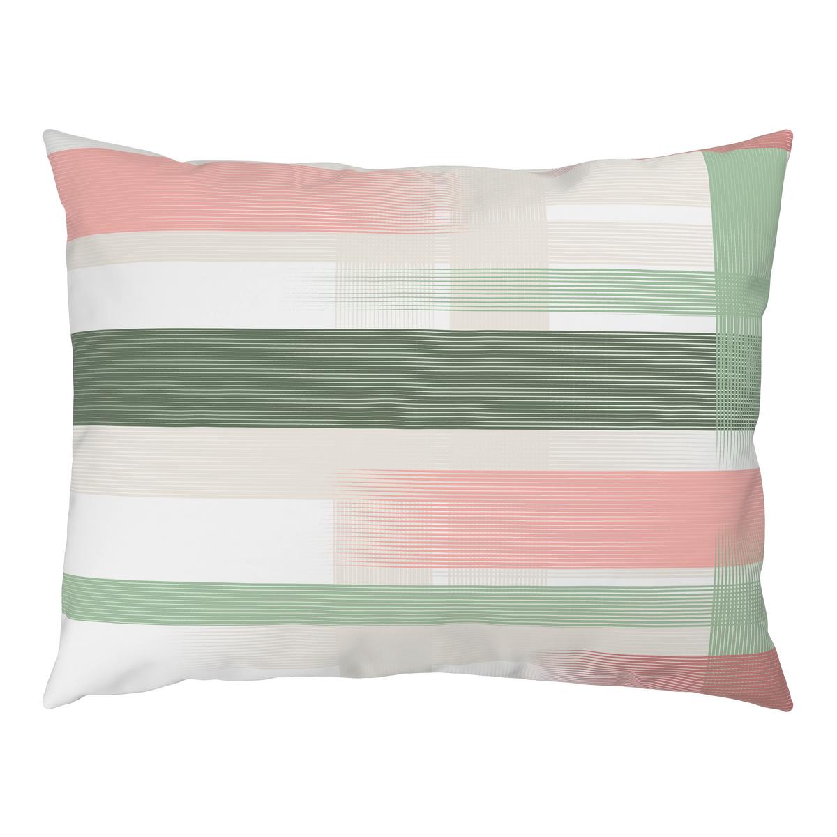 Bettwäsche Elisabeth - Rosa/Grün, MODERN, Textil - Luca Bessoni