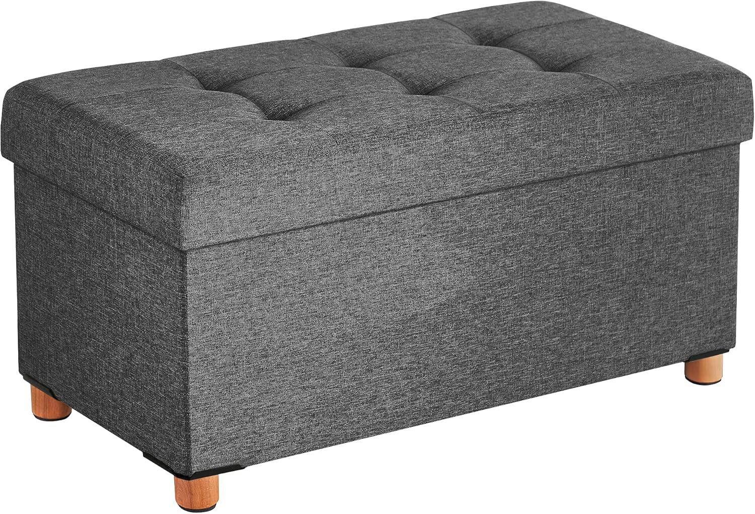 Sitzbox Grau B: 76 cm - Grau, Basics, Holzwerkstoff/Textil (76/40/38cm)
