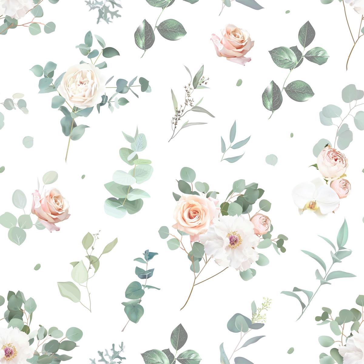 Serviette Rosa - Hellrosa/Weiß, Design, Papier (33/33cm)