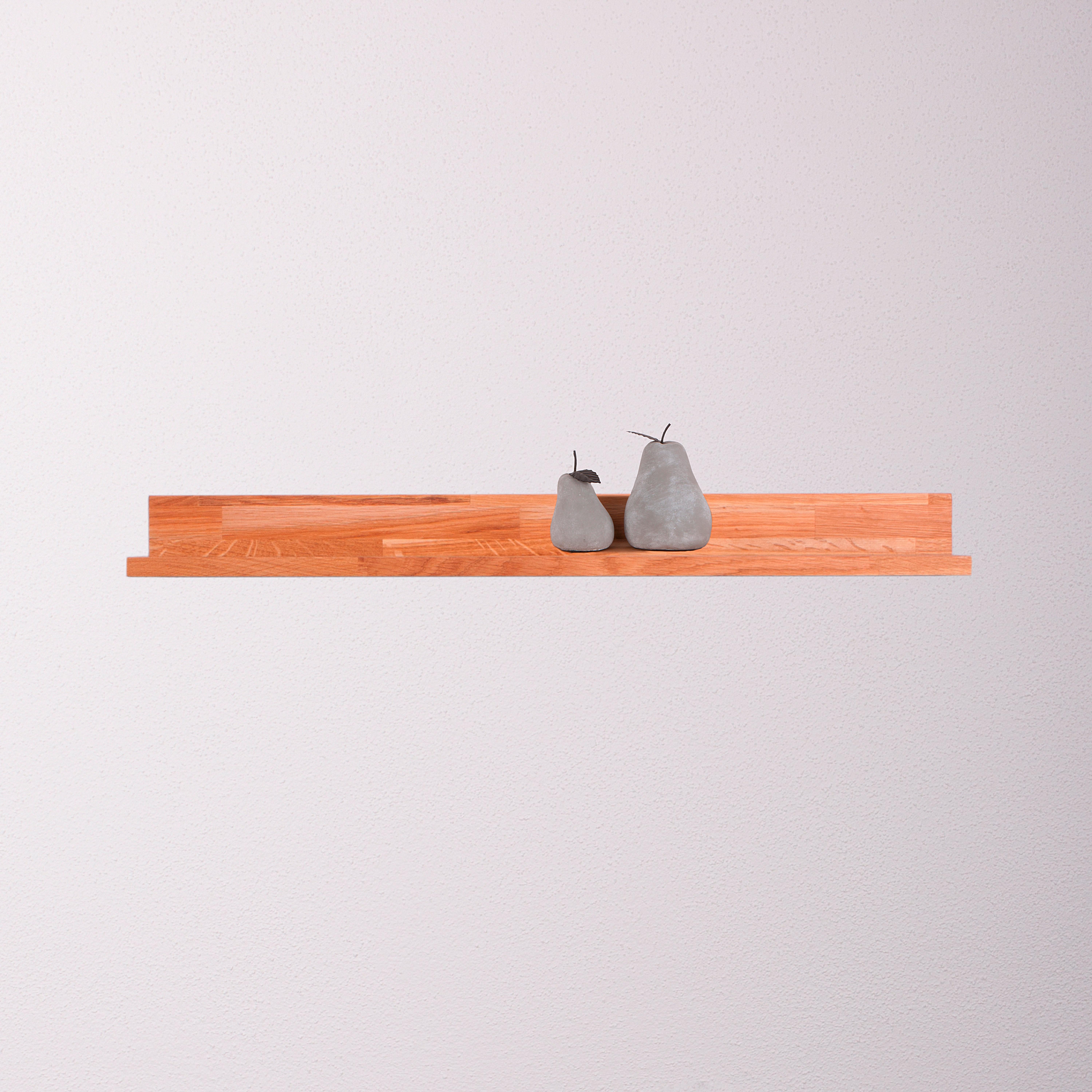 Wandboard Kalle B: 80 cm Eiche Echtholz - Eichefarben, Basics, Holz (80/8/20cm)
