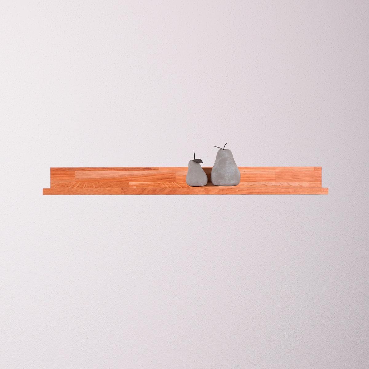 Wandboard Kalle B: 80 Cm Eiche Echtholz - Eichefarben, Basics, Holz (80/8/20cm)
