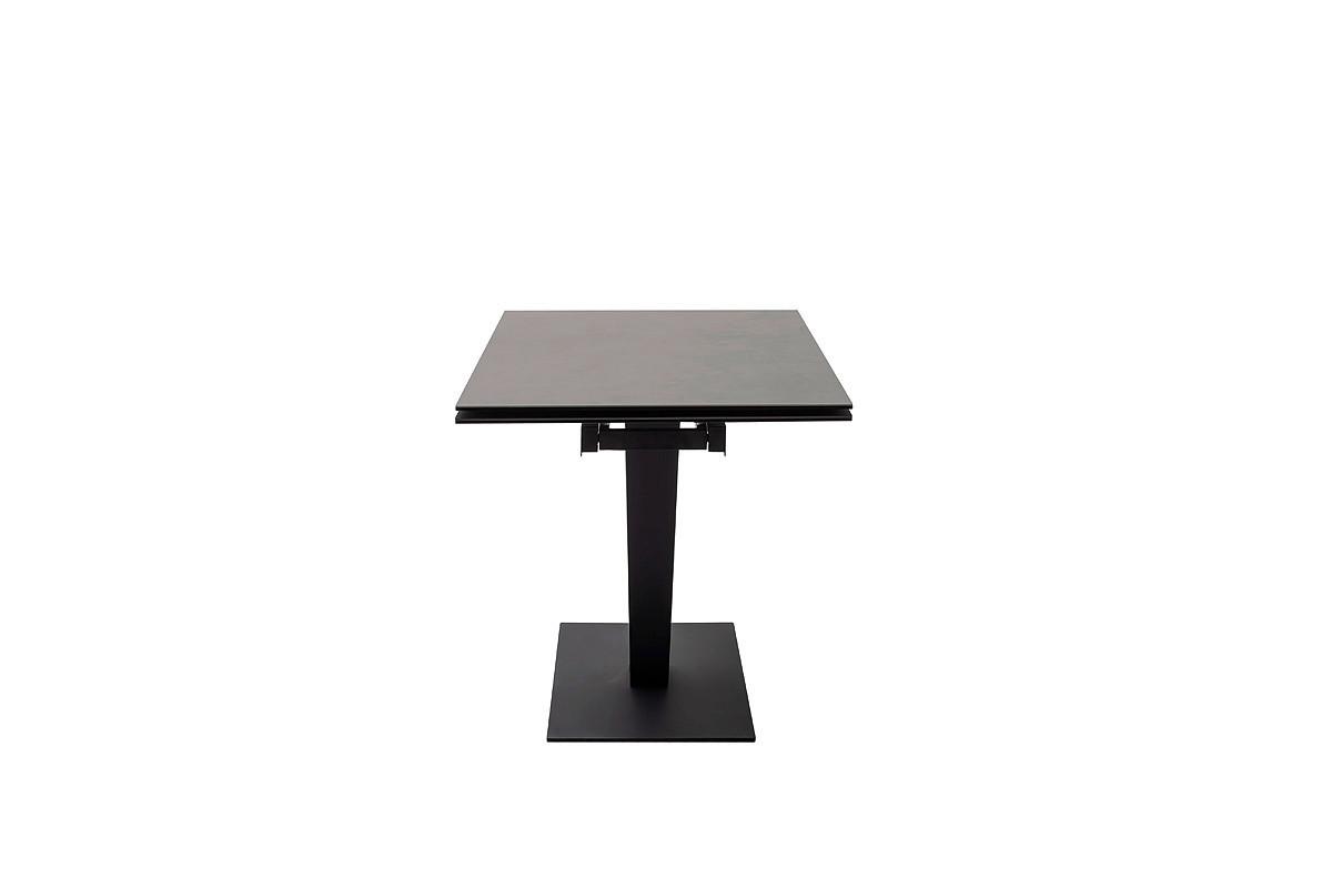 Ausziehtisch Pesaro 120 Az 120-180x76x80cm Anthrazit - Anthrazit/Schwarz, Trend, Keramik/Metall (120-180/76/80cm)