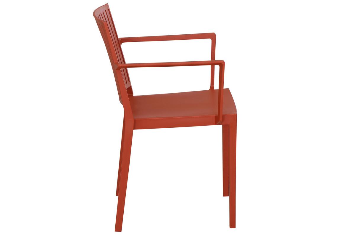 Stapelstuhl T20085 - Rot, Basics, Kunststoff (57/80/56cm) - Siena Garden