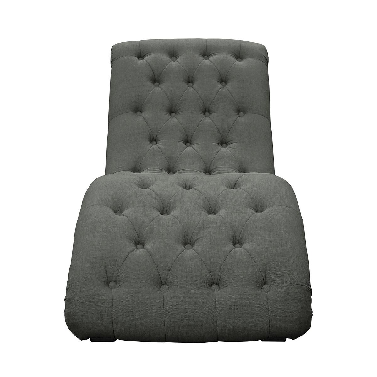 Relaxliege Sofia Grau B: 67 cm - Schwarz/Grau, Design, Textil (67/90/159cm) - P & B