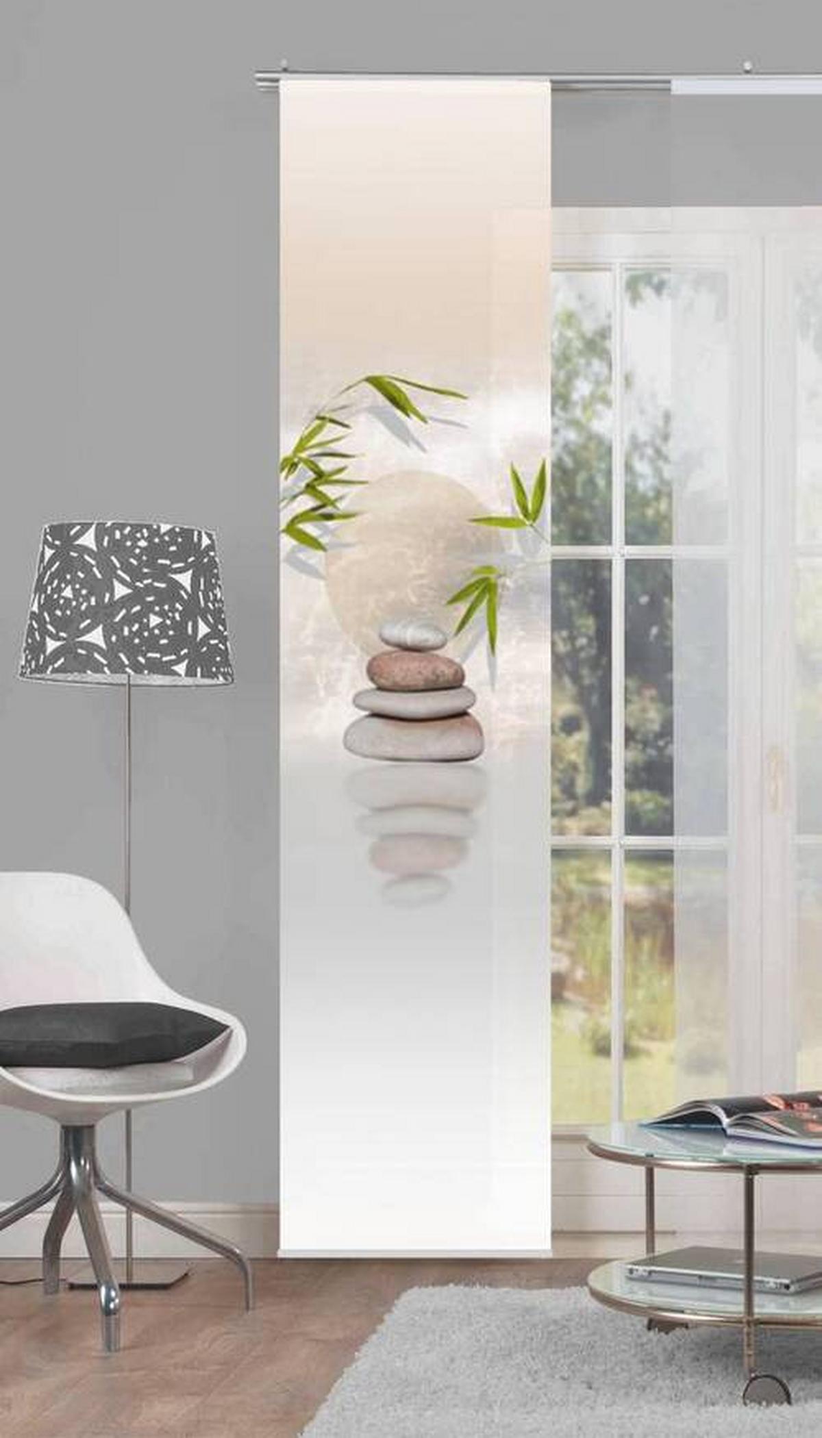 Flächenvorhang Benessa - Naturfarben, Design, Textil (60/245cm) - Schmidt W. Gmbh