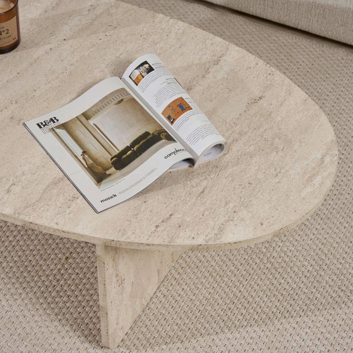 COUCHTISCH Orba Creme L: 120cm - Creme, Design, Holzwerkstoff (120/40/65cm) - MID.YOU