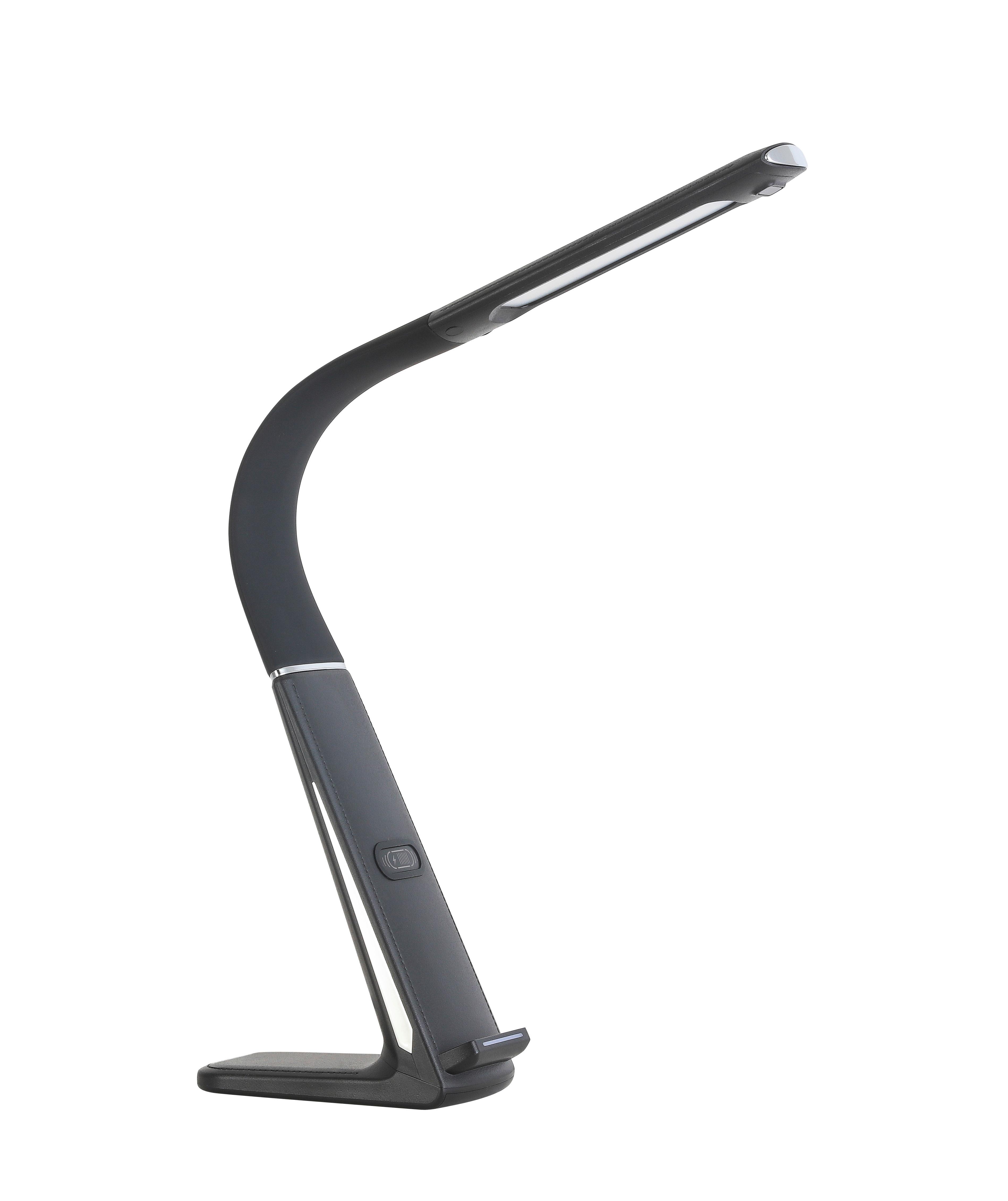 Led Lampa Na Písací Stôl Joli, 13/6,5/48cm - čierna, Moderný, plast (13/6,5/48cm) - Modern Living