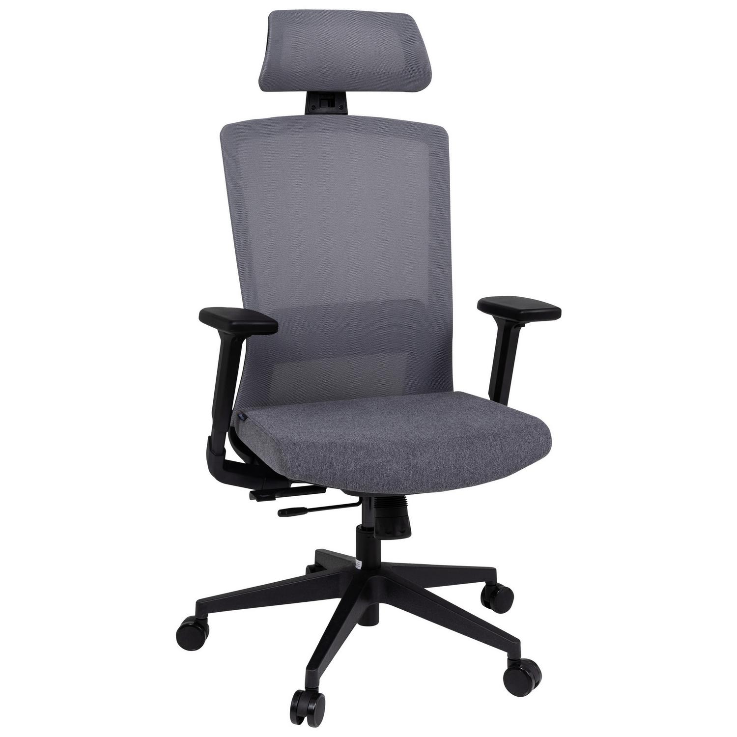 Drehstuhl Captivo Grau/Schwarz Grau, Schwarz 66x117x62 cm