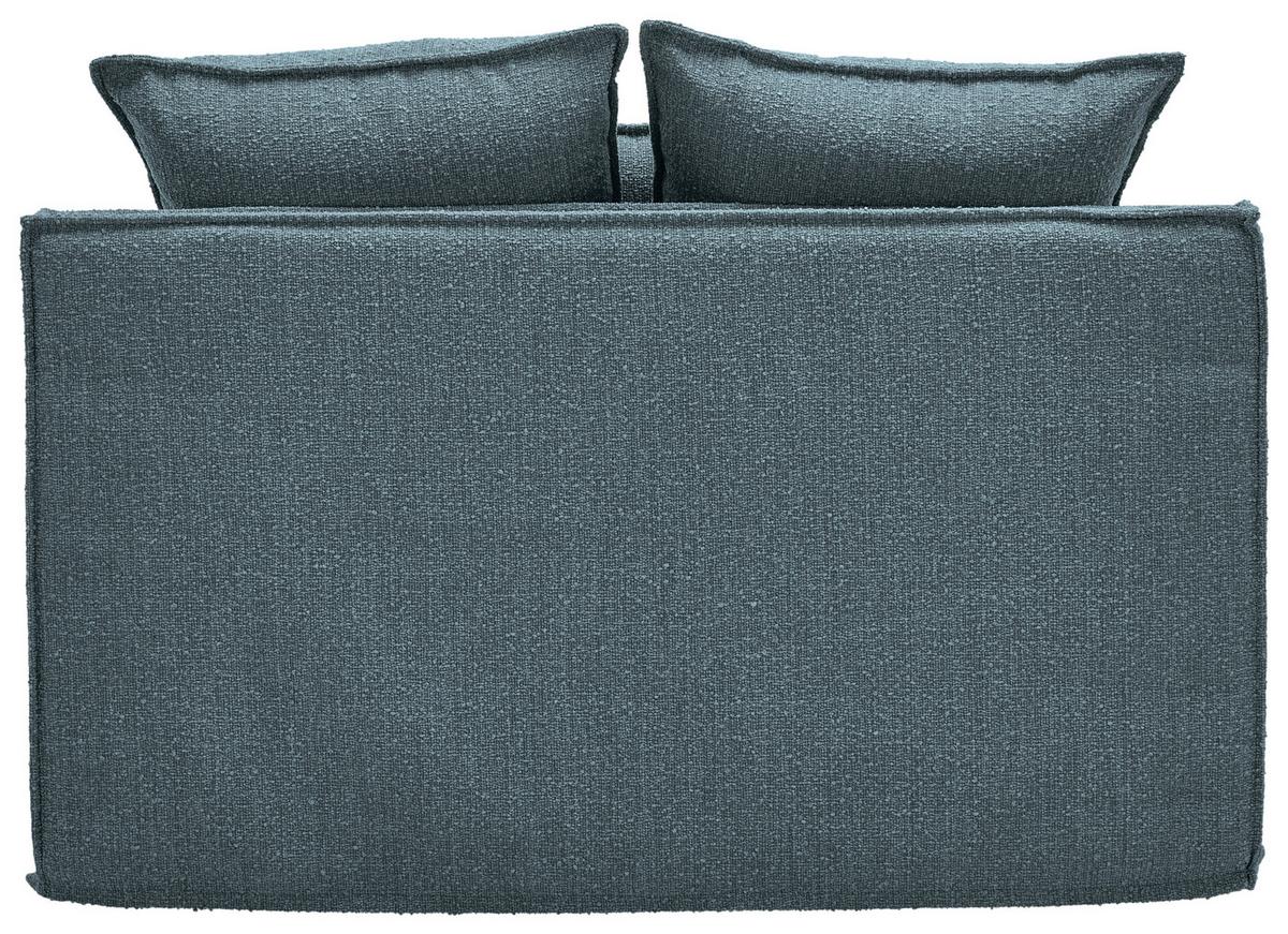 Sessel Aurora - Blau/Schwarz, Trend, Textil (129/92/105cm) - Livetastic