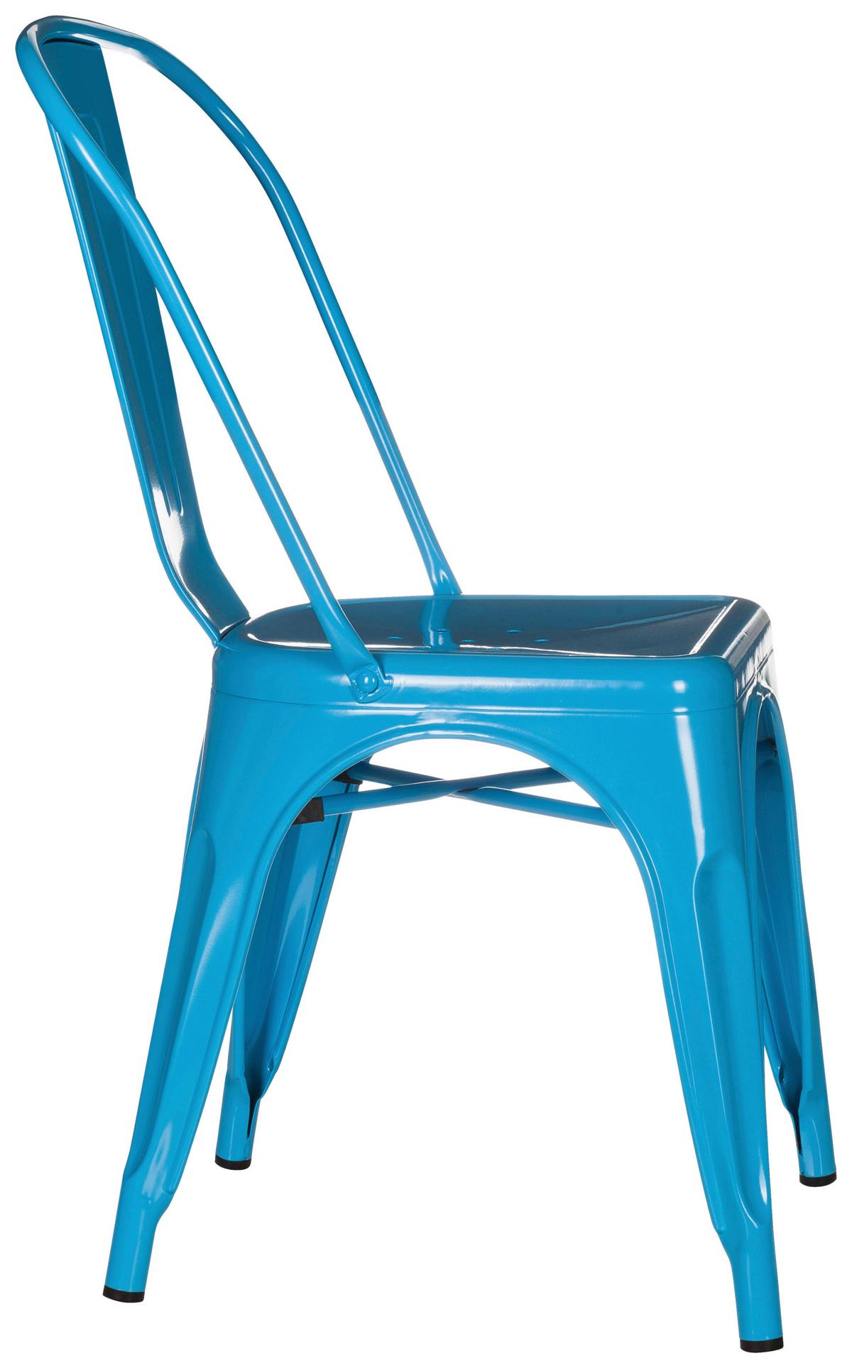 Stuhl Vantaggio Comfort Stapelbar Hellblau Bis 150 Kg - Hellblau, Basics, Metall (44/84/54cm) - MID.YOU