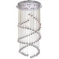 Deckenleuchte Hallway Ø 39 Cm, 5-Flammig, Dimmbar - Chromfarben, Design, Glas/Metall (39/80cm)