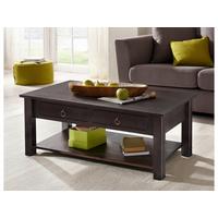 Couchtisch Ines mit Ablageplatte Braun - Braun, Design, Holz (110/45/60cm) - MID.YOU