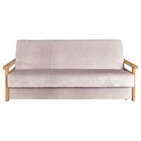 Schlafsofa Malaga Rosa B: 220cm - Naturfarben/Rosa, Design, Holz/Textil (220/90/90cm) - P & B
