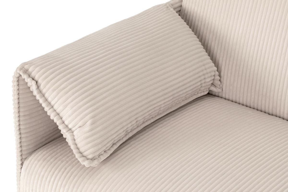 Kanapéágy Como - krémszínű, Design, textil (193/81/92cm) - Livetastic