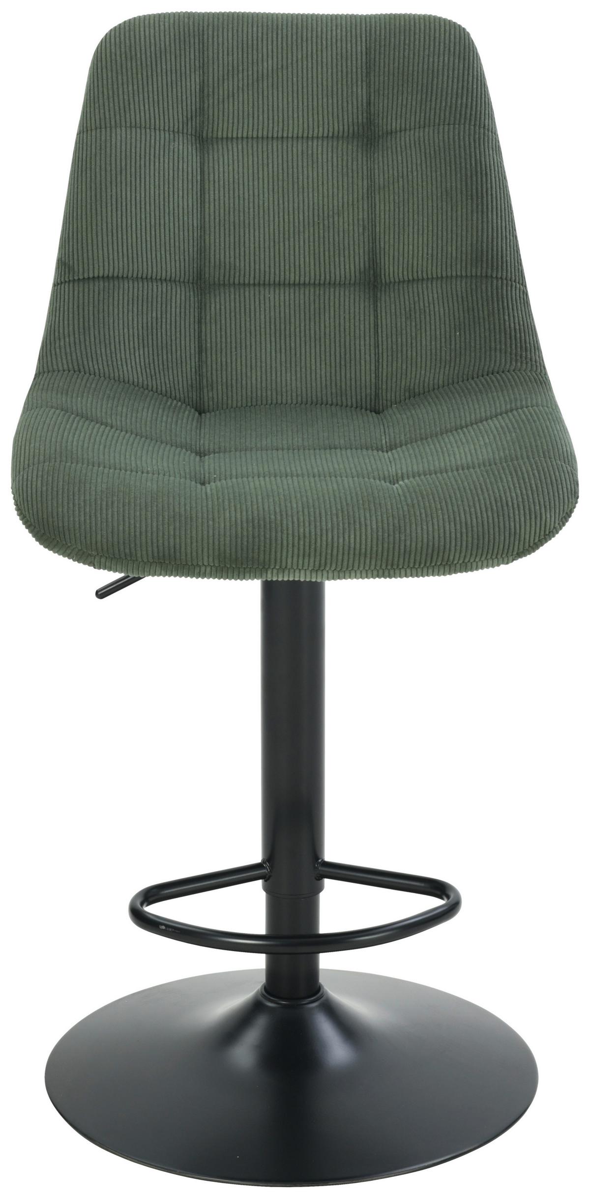 BAROVÁ ŽIDLE NINO - černá/zelená, Moderní, kov/dřevo (46/116/96/53cm) - Based