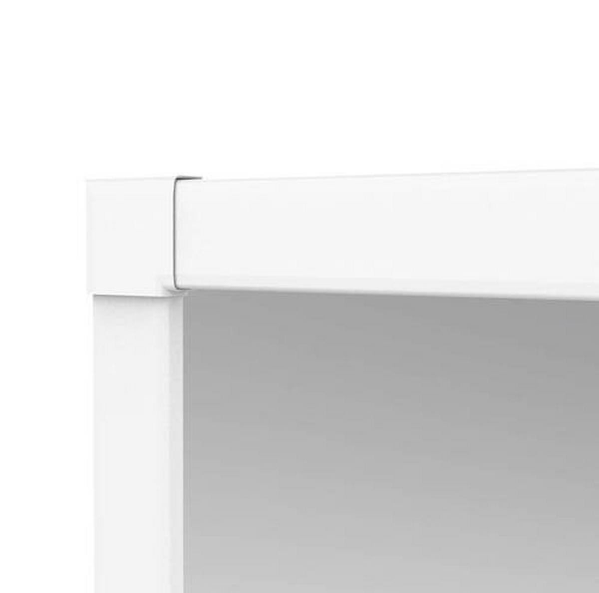 Fliegengitter Türe 100x210 cm Weiß - Weiß, Basics, Metall (100/210cm)