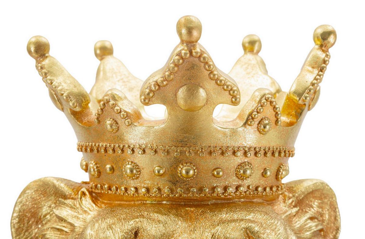 Skulptur Kunststoff, Gold - Basics, Kunststoff (30/74/42cm)