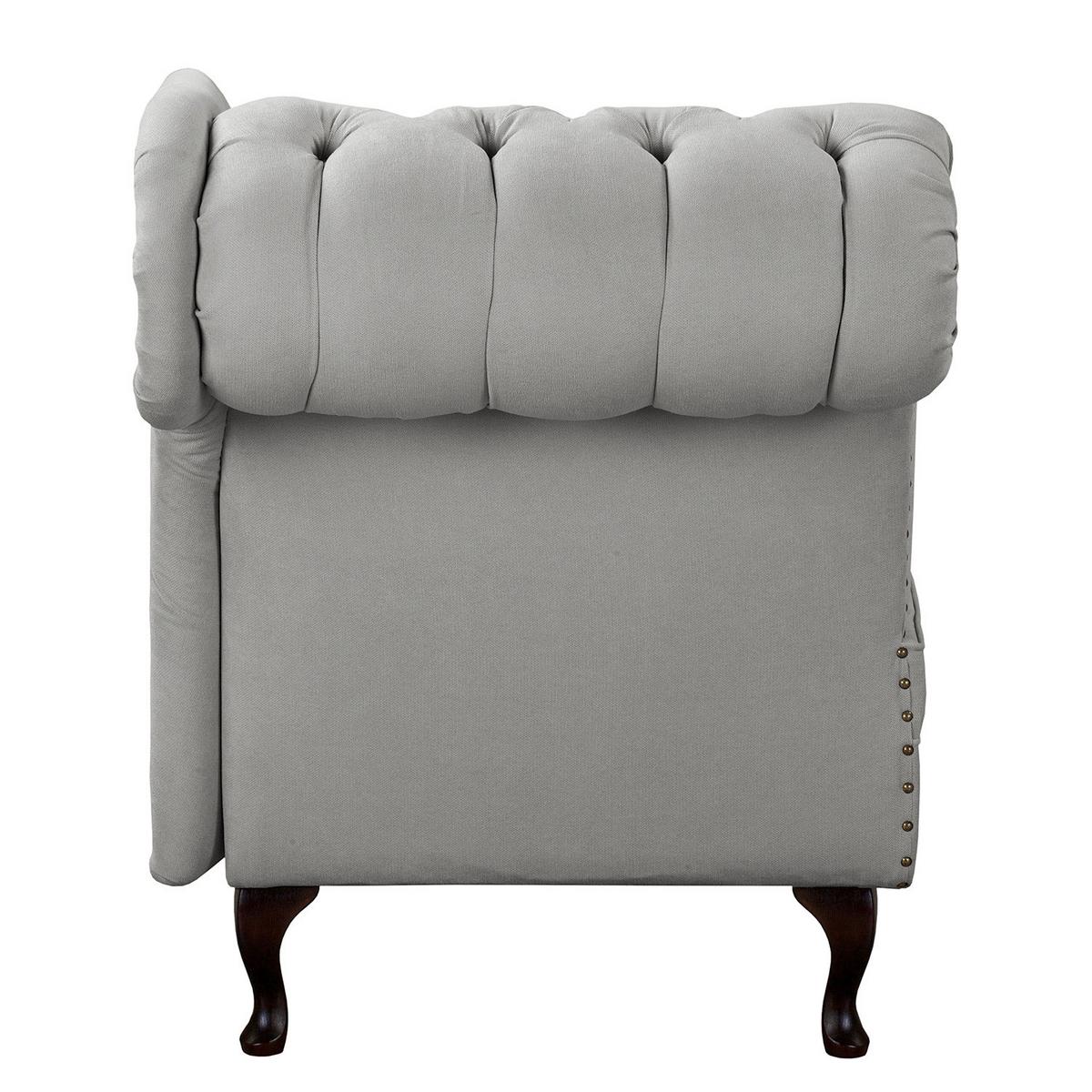 Récamiere Pako Grau B: 185cm - Braun/Grau, Design, Textil (185/93/75cm) - P & B