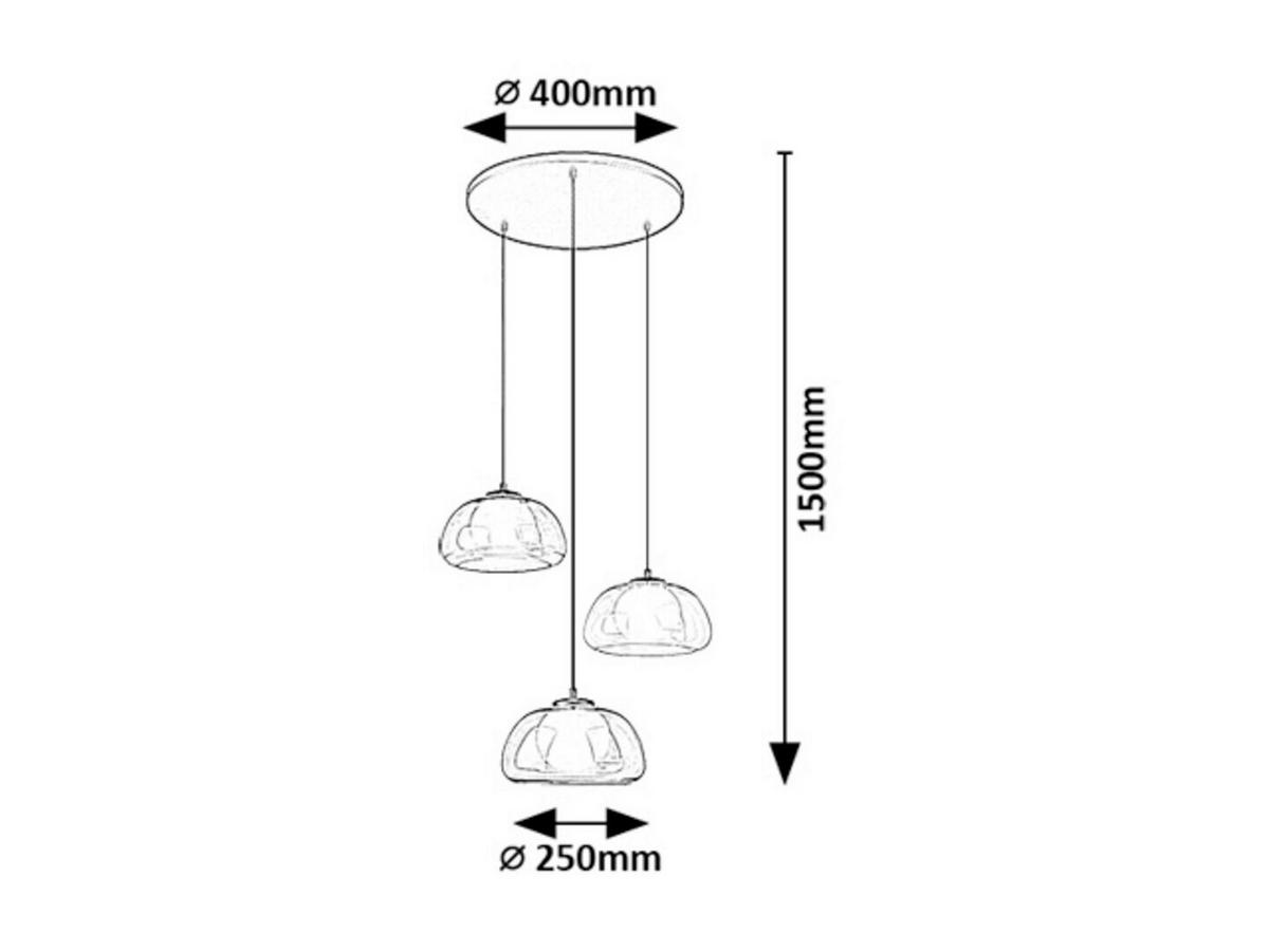 ZÁVESNÉ SVIETIDLO ELOWEN - priehľadné/čierna, Modern, kov/plast (40/150cm)