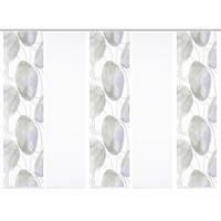 Flächenvorhang Ellrik 5er Set - Flieder/Weiß, Natur, Textil (60/245cm)