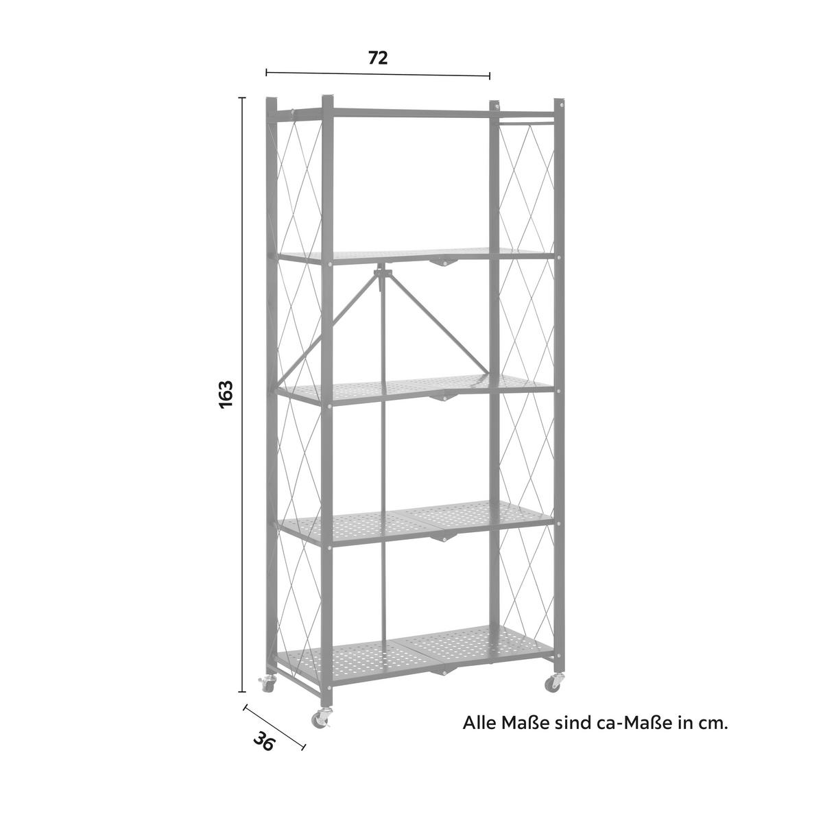 Kancelársky regál SANDRO čierny - čierna, Modern, kov/plast (72/163/36cm) - P & B