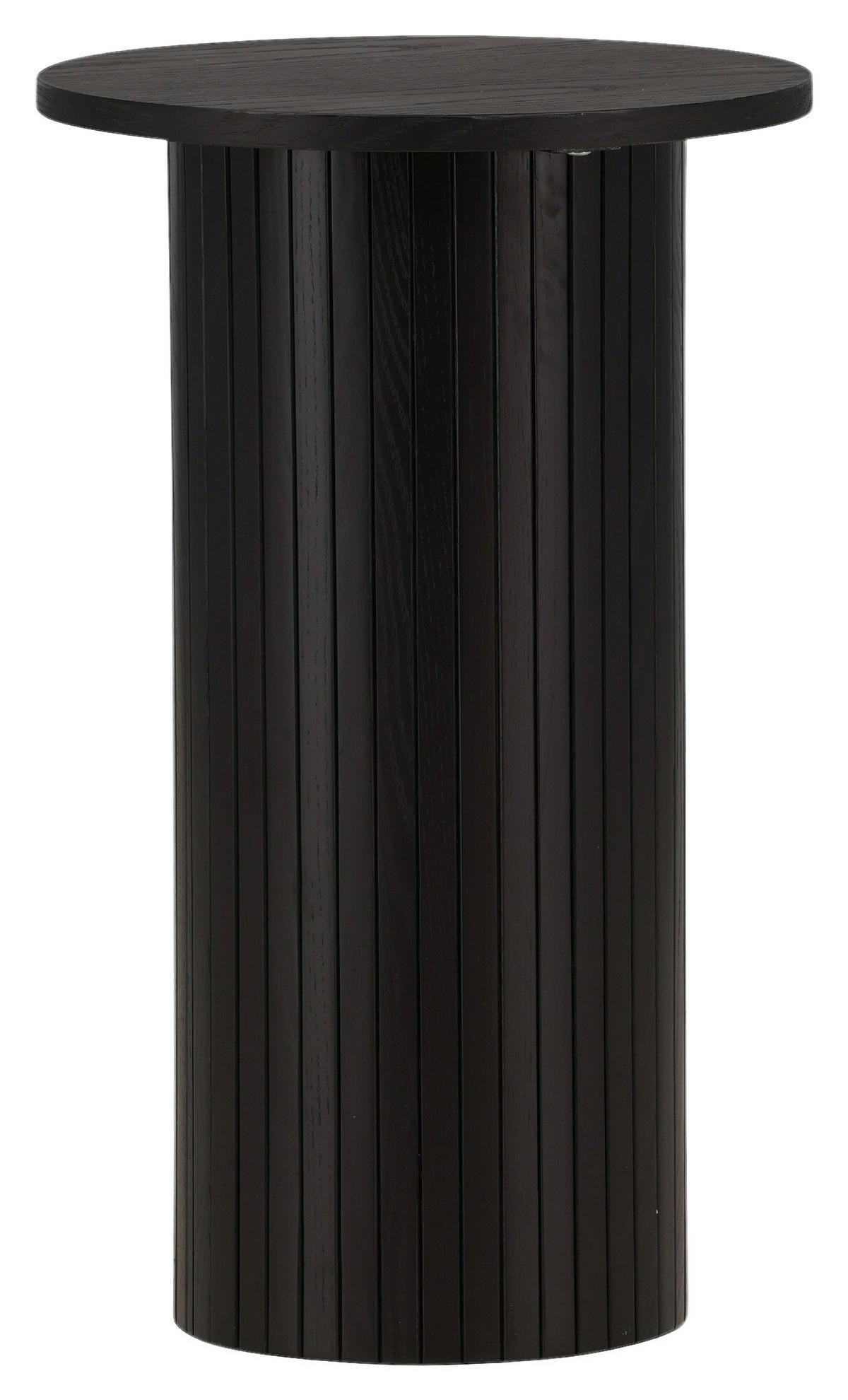 Beistelltisch Bianca - Schwarz, Design, Holzwerkstoff (40/40/65cm) - Livetastic