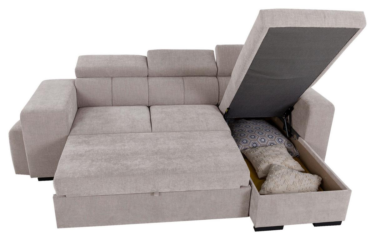 Ecksofa Sirius M grau, 251x165cm - Grau, KONVENTIONELL, Holz/Holzwerkstoff (251/165cm)