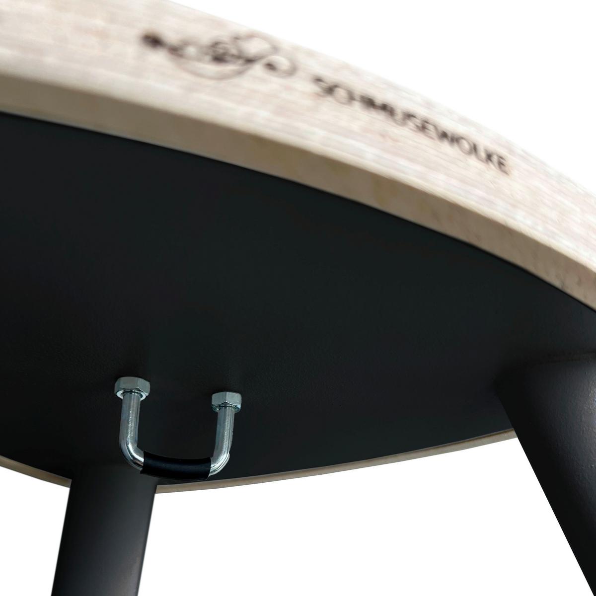 Federwiege Federwiegenset - Anthrazit/Grau, Basics, Kunststoff/Textil (135/194/135cm) - SCHMUSEWOLKE