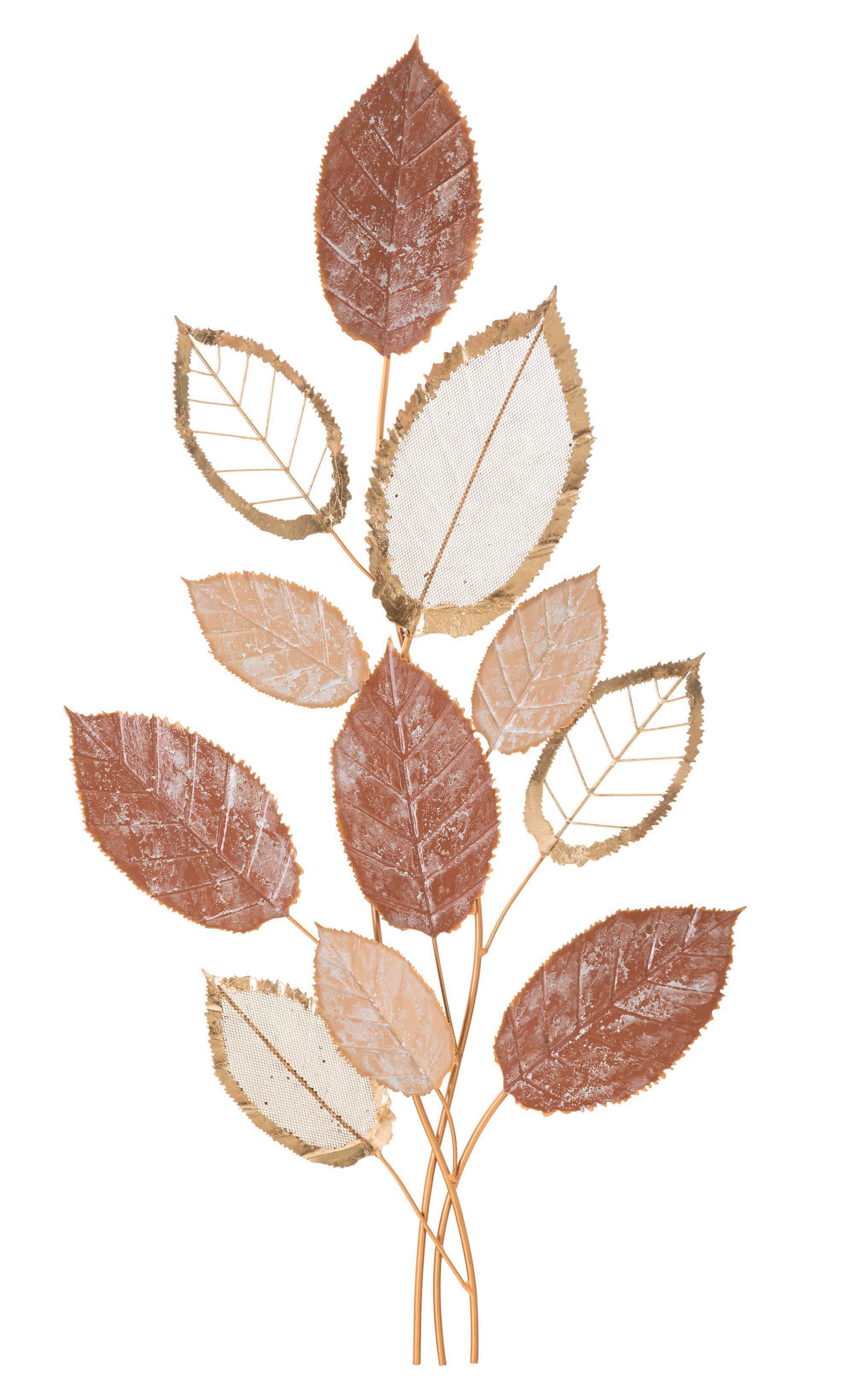 Wanddeko Autumn Kupfer/goldfarben B: 66 Cm - Goldfarben/Kupferfarben, Basics, Metall (66/116.8/5cm)