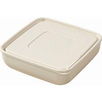 Frischhaltedose Ines ca. 1,8 L mikrowellengeeignet - Creme/Grau, KONVENTIONELL, Kunststoff (20/20/6,3cm) - Luca Bessoni