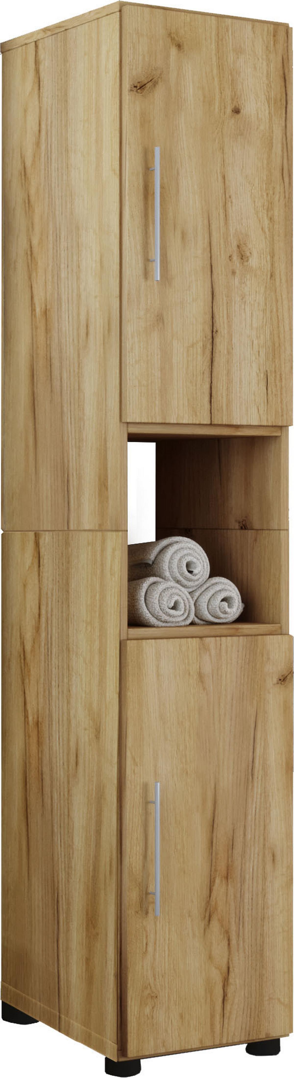Hochschrank Flandu B: 31 cm Eiche Dekor - Honigeiche/Eichefarben, Basics, Holzwerkstoff (31/160/30cm) - MID.YOU
