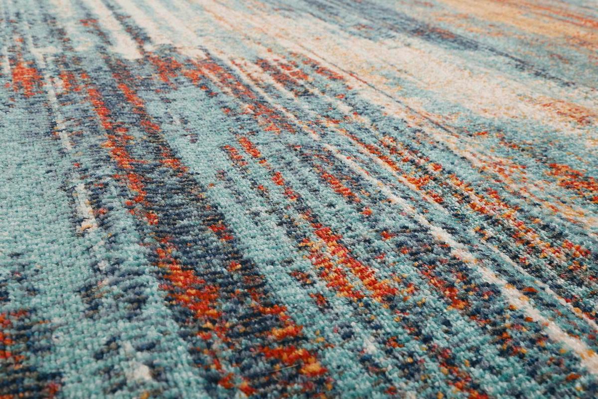 Outdoorteppich Multicolor, Bxl: Ca. 200x290cm - Türkis/Creme, Design, Textil (200/290cm) - Esprit