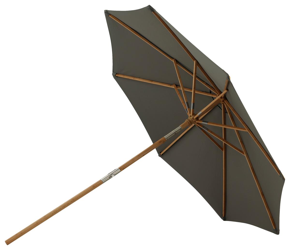 Sonnenschirm Cerox L/B: 270x250 cm Grau - Grau, KONVENTIONELL (270/250cm) - Gardenson