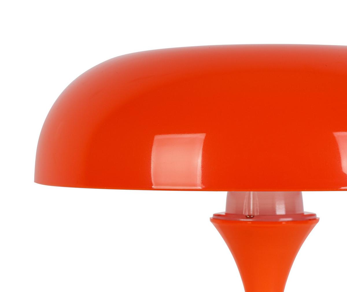 NABÍJATEĽNÁ STOLNÁ LAMPA RETRO - oranžová/chrómová, Modern, kov/plast (19,5/24cm) - Mömax